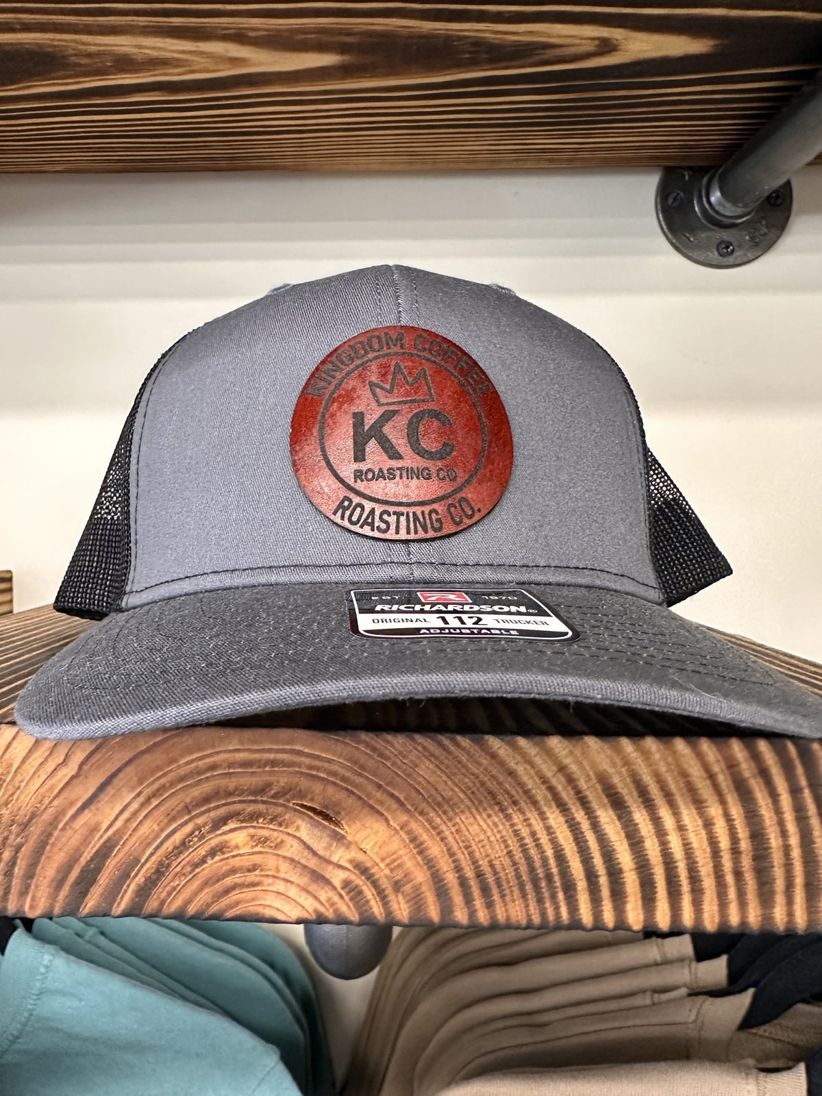 KC Leather Patch Trucker Hat