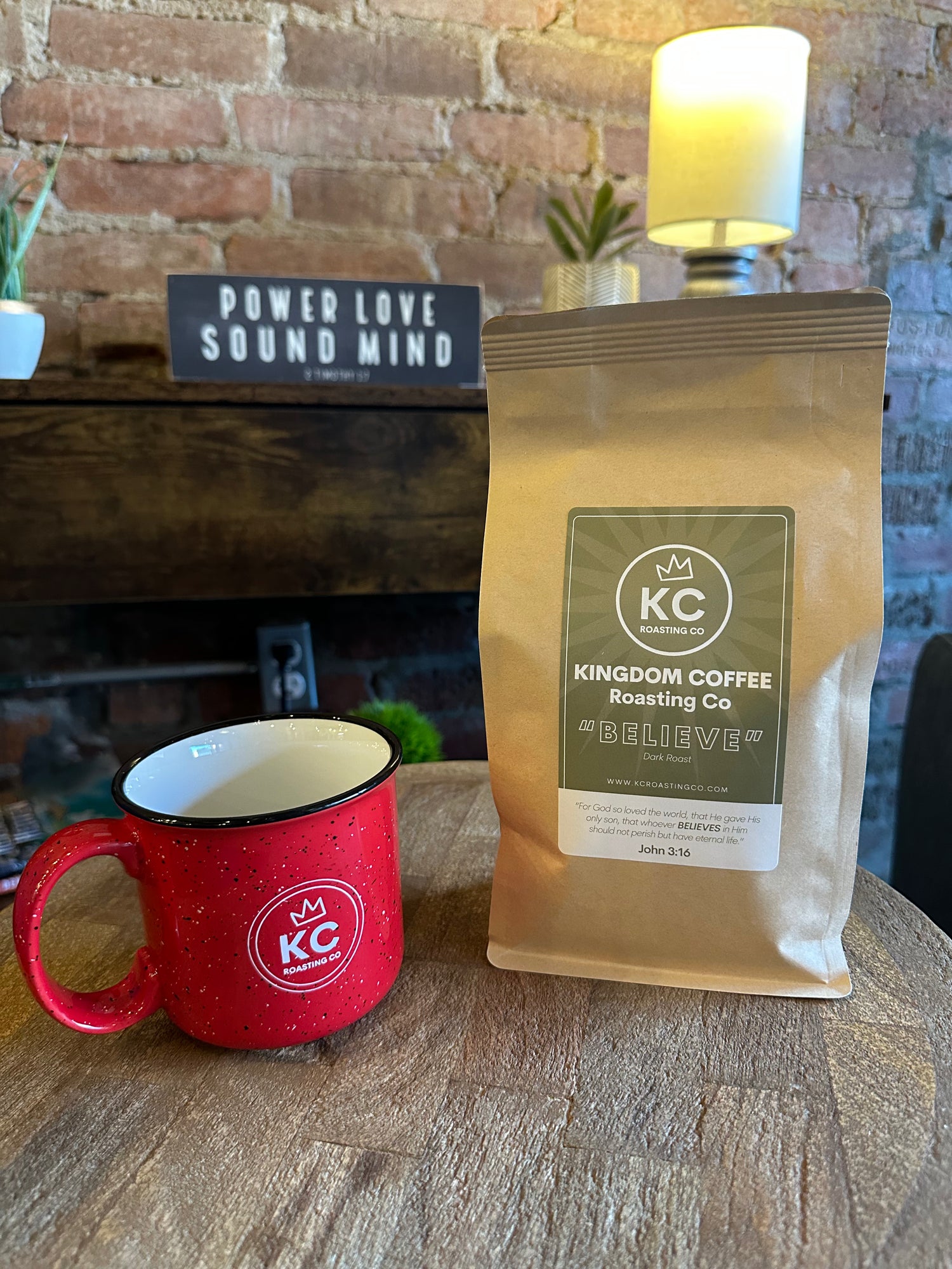 KINGDOM Coffee Believe dark roast — Christian coffee inspired by John 3:16